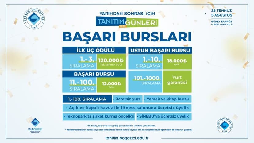 Boğaziçi Üniversitesi Başarı Bursları